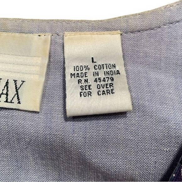 Vintage 90s Vest Tailored Suit Blue Red Heart Gingham Checkered Chambray Denim - Picture 7 of 10